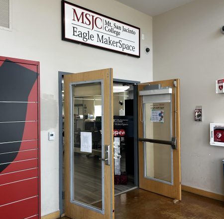 Entrance of the Makerspace, at the MSJC Menifee Campus